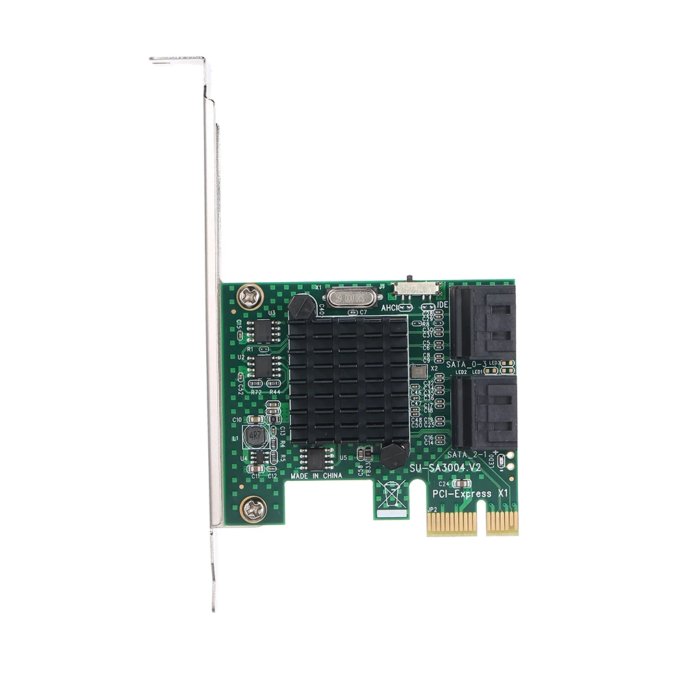 Карта адаптера PCI-E SATA III с 4 портами карта расширения PCI Express для контроллера до 6