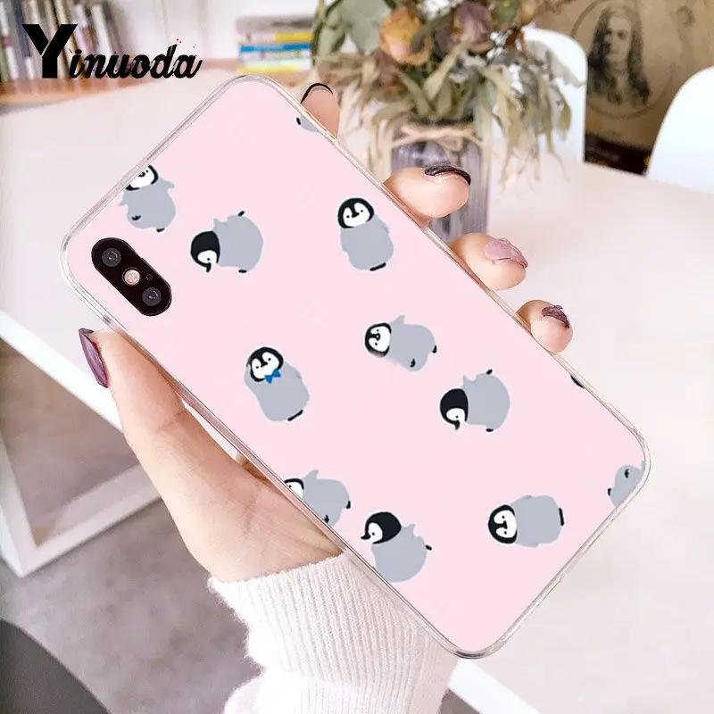 A11 Yinuoda милый мультфильм животных пингвин Новинка чехол для телефона Fundas для iPhone 5 5Sx 6 7 7plus 8 8Plus X XS MAX XR Fundas Capa - Цвет: A11