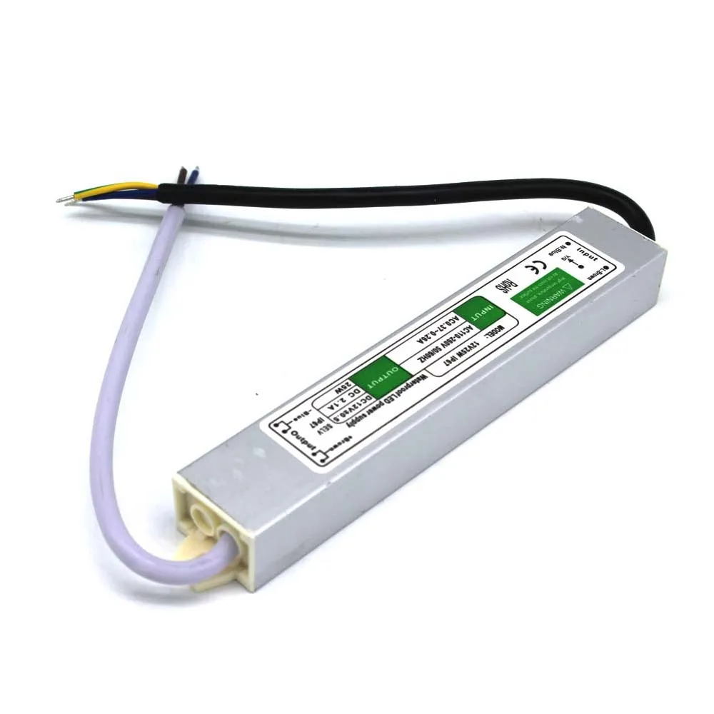 Электронный светодиодный драйвер 12 В постоянного тока 100 А 25 Вт IP67