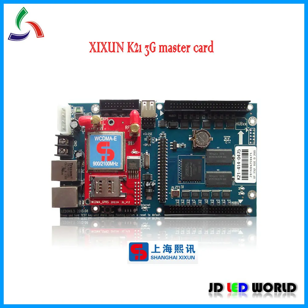 K21 XIXUN 3G GPRS беспроводной Каскадный видеоконтроллер со светодиодным экраном карта