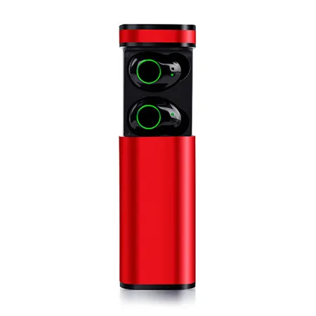 red Ollivan X9 TWS Bluetooth наушники Bluetooth 5,0 настоящие Беспроводные наушники с зарядной коробкой HIFI басы сенсорные наушники - Цвет: red