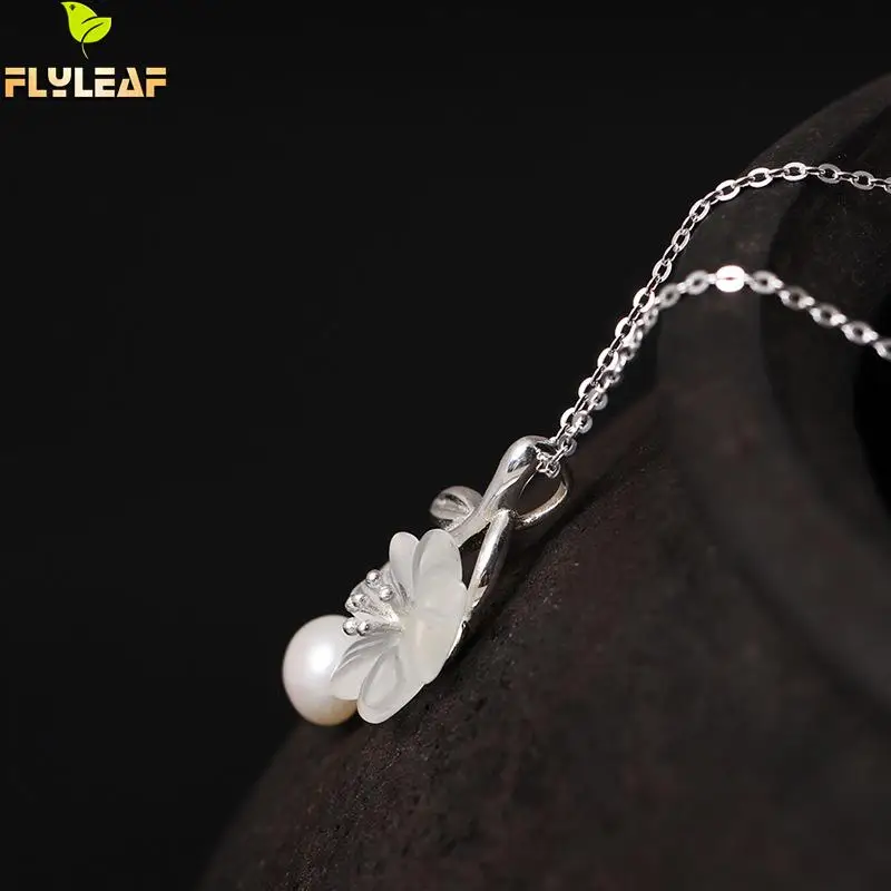 Flyleaf 925 Стерлинговое Серебро-ювелирные изделия цветок сливы из кристаллов