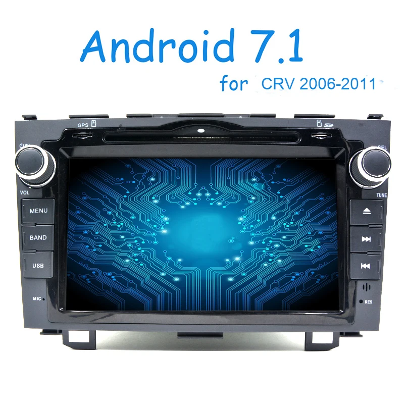 Android 7 1 ГБ ОЗУ 16 Гб флэш четырехъядерный * 4 2Din автомобильный DVD для CRV 2006 2011 радио