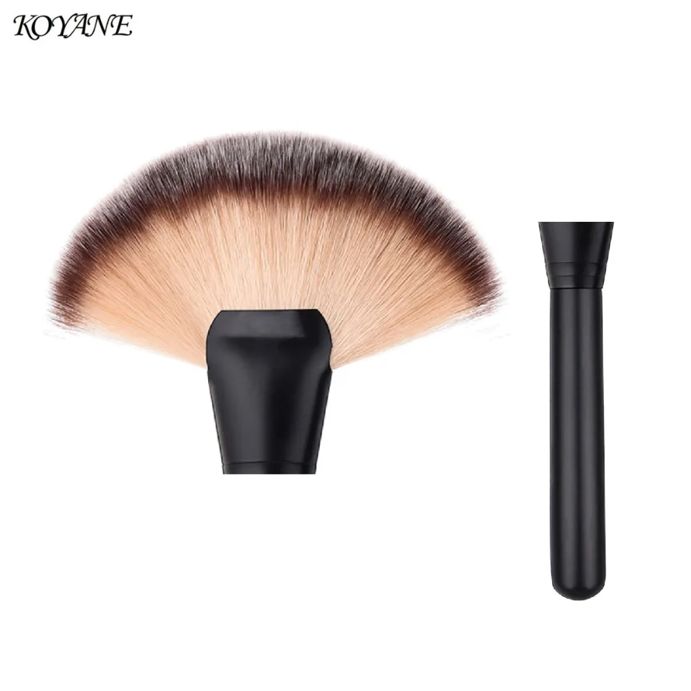 Мягкий большой вентилятор Форма порошок щетку Pro Фонд Румяна Контур кисти