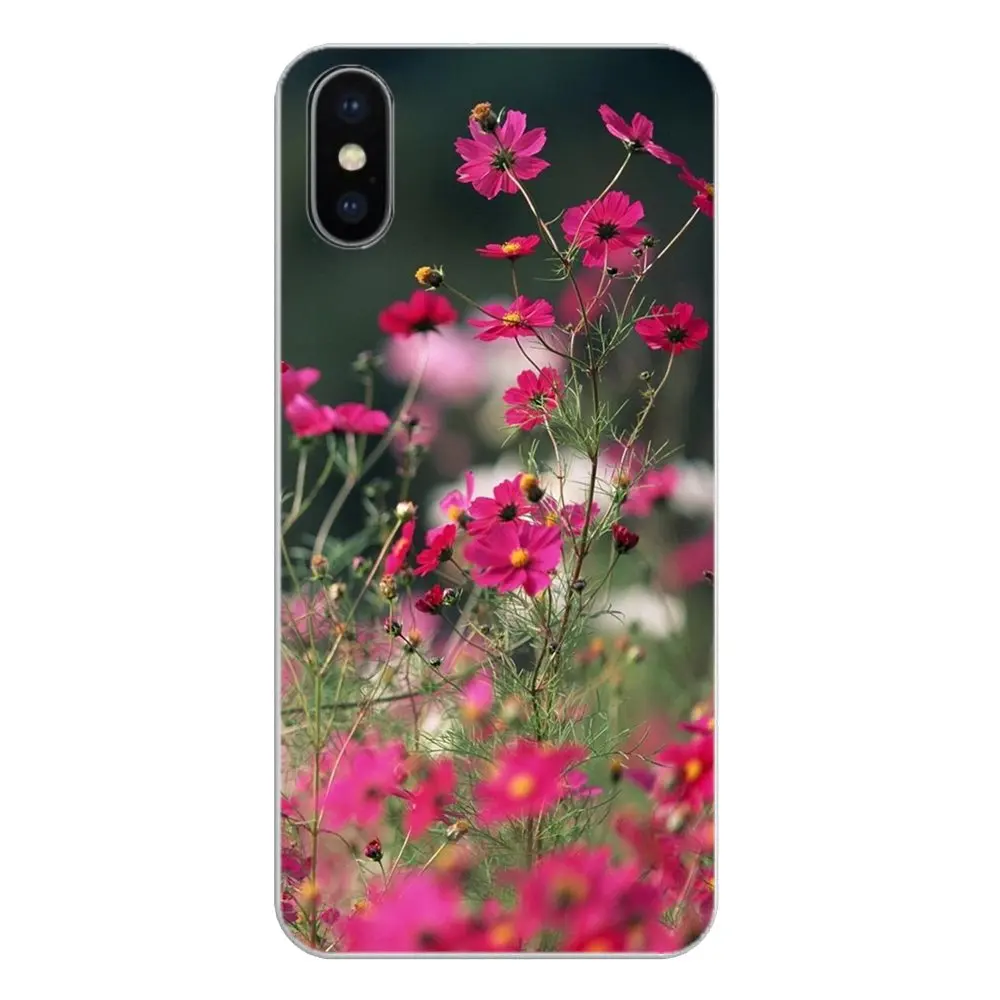 Для Xiaomi Mi A1 A2 5X 6X 8 lite SE Pro Max Mix 2 2S 3 Mi5 Mi5S прозрачные мягкие чехлы Чехлы Цветы садовые