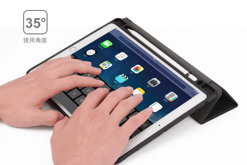 Магнитный умный чехол для iPad Pro 12 9 с держателем карандашей мягкий из