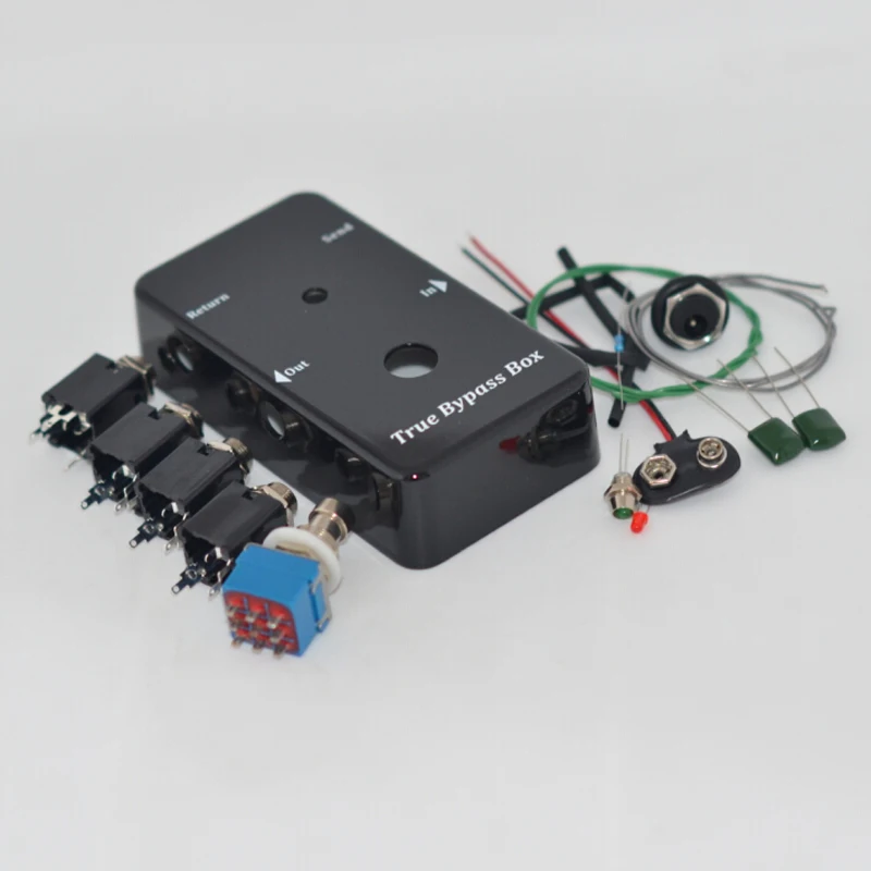 

Looper DIY Guitar Pedal footswitch Aluminum Pedals Black Box with 1590B enclosure Foot Pedal Switch
