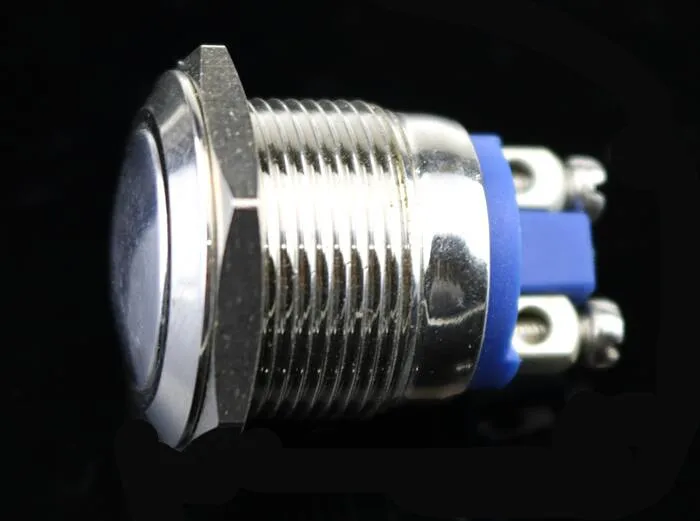 19 мм моментальная Перезагрузка металлический кнопочный переключатель Медь