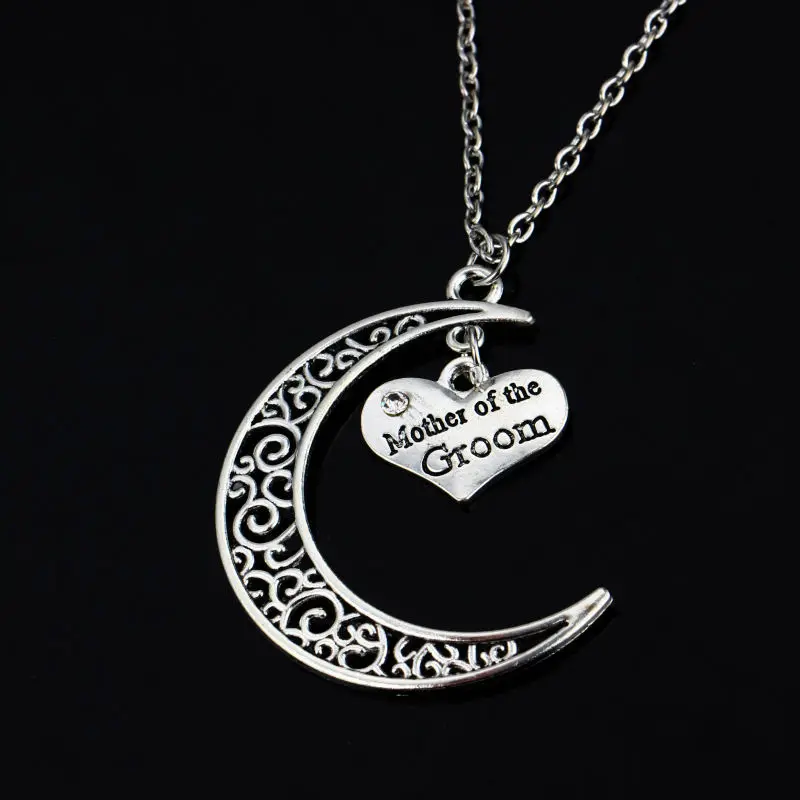 Ожерелье с подвеской Мама жениха свадебное украшение в ретро стиле декор луна