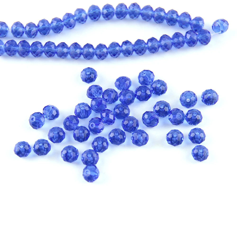 Синий цвет кристалл 3 мм свободная фотография искусственная работа граненые