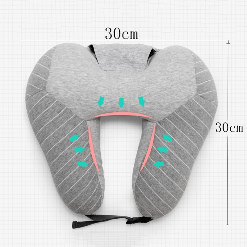 Модные U образные автомобильные подушки HMUNII для шеи + маска глаз клетчатая