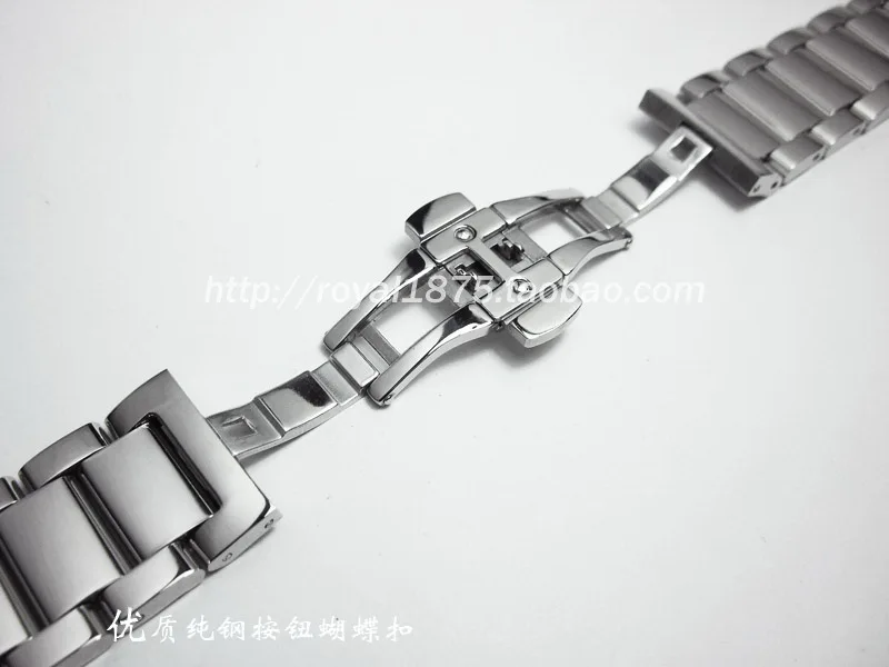 Роскошный Полировочный мужской ремешок для часов сменный Браслет из нержавеющей