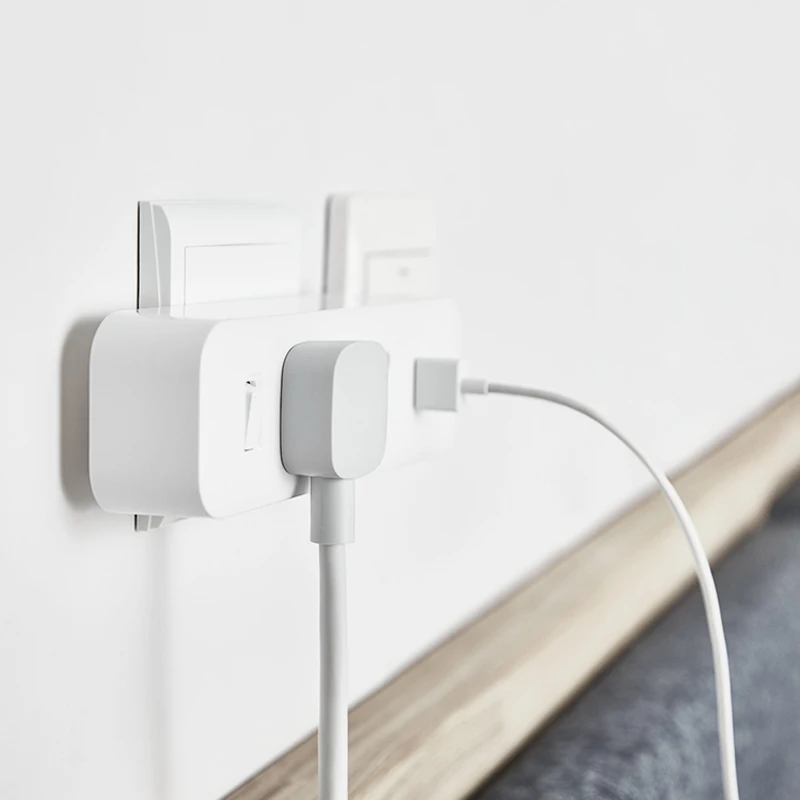 Xiaomi Mijia преобразователь питания портативный штекер Адаптер для путешествий для домашнего офиса 5 в 2.1A 2 розетки 2 USB быстрая зарядка