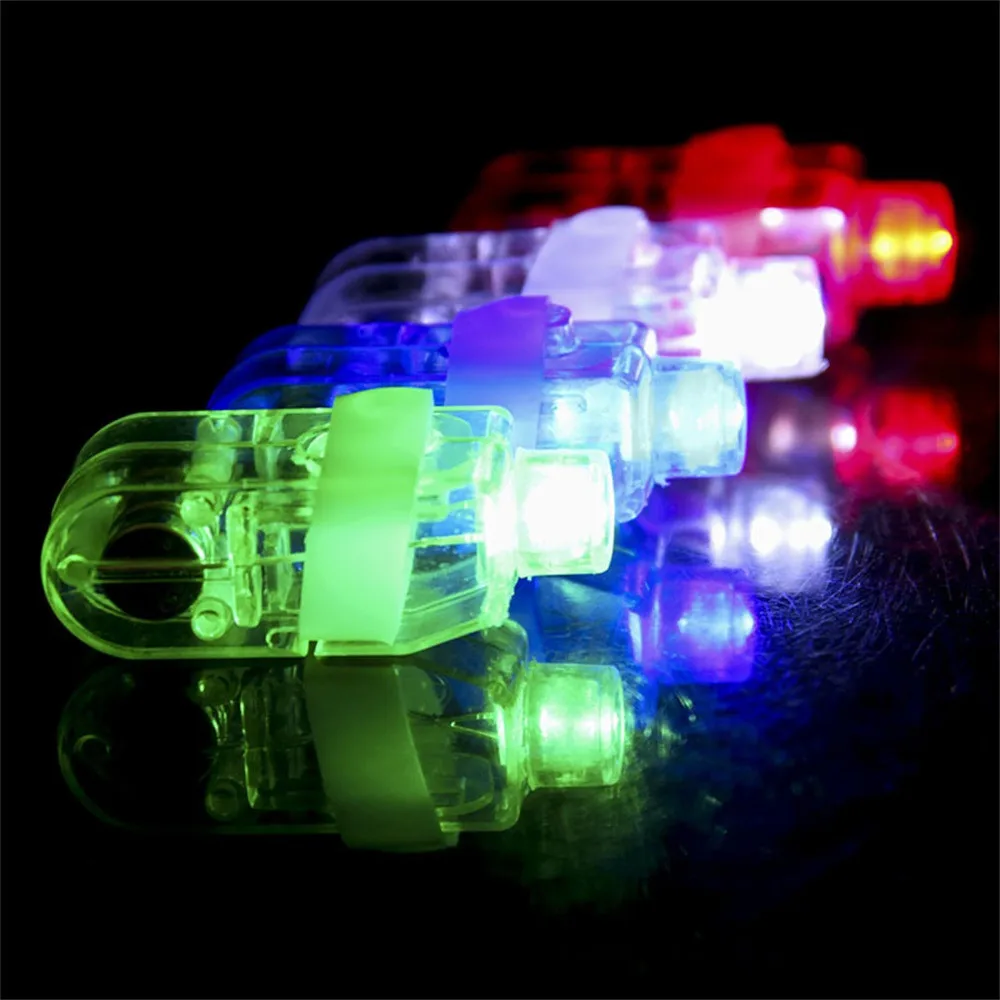 10PCS LED Light Up Flashing Finger Rings Glow Party Favors Kids Children Toys Charm cool fashion Toy Gift Lowest price #zk | Игрушки и