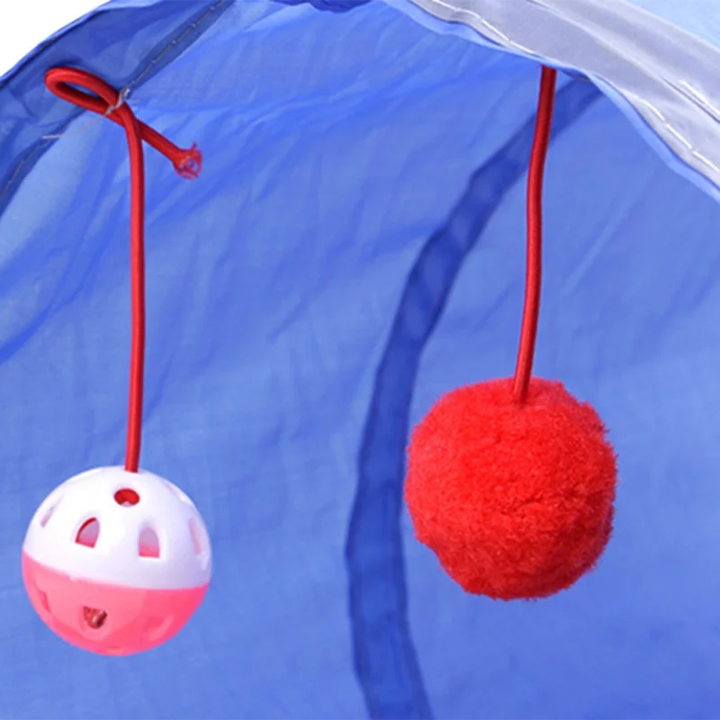 3 цвета кошачий туннель, игрушка для животных, обучающая кошка, складные объемные забавные игрушки для кошек, продукт с длинным мячом, высокое качество