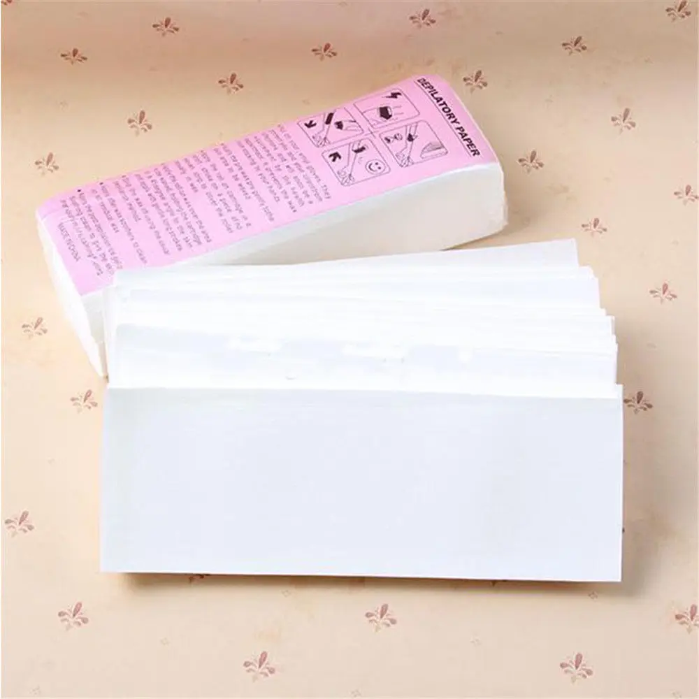 100 шт. женский эпилятор для удаления волос бумага депиляции нетканый восковая