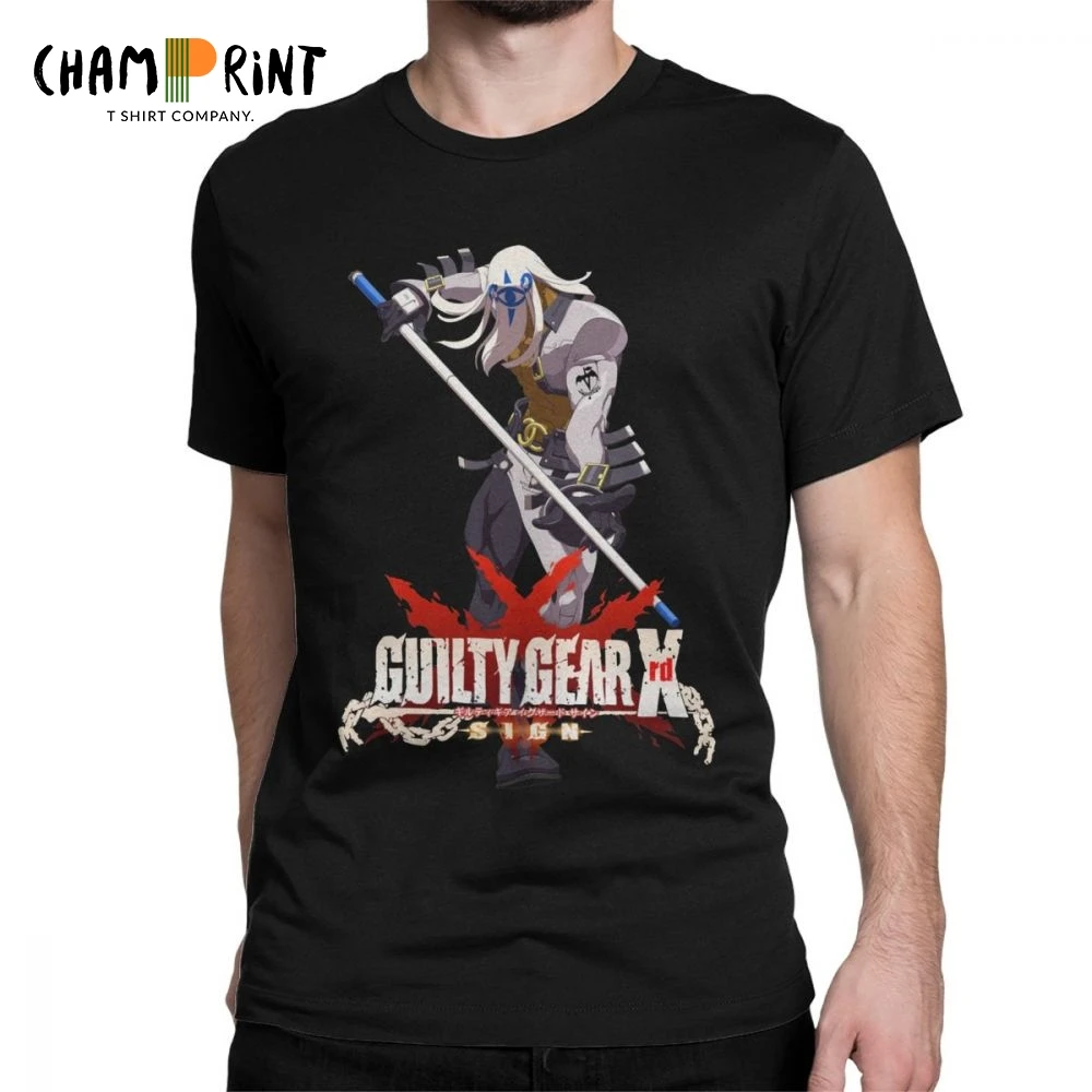 

Мужские футболки Guilty Gear Xrd Venom GG Anime Guilty Gear Fighting Game FGC, футболки из чистого хлопка, крутые футболки размера плюс