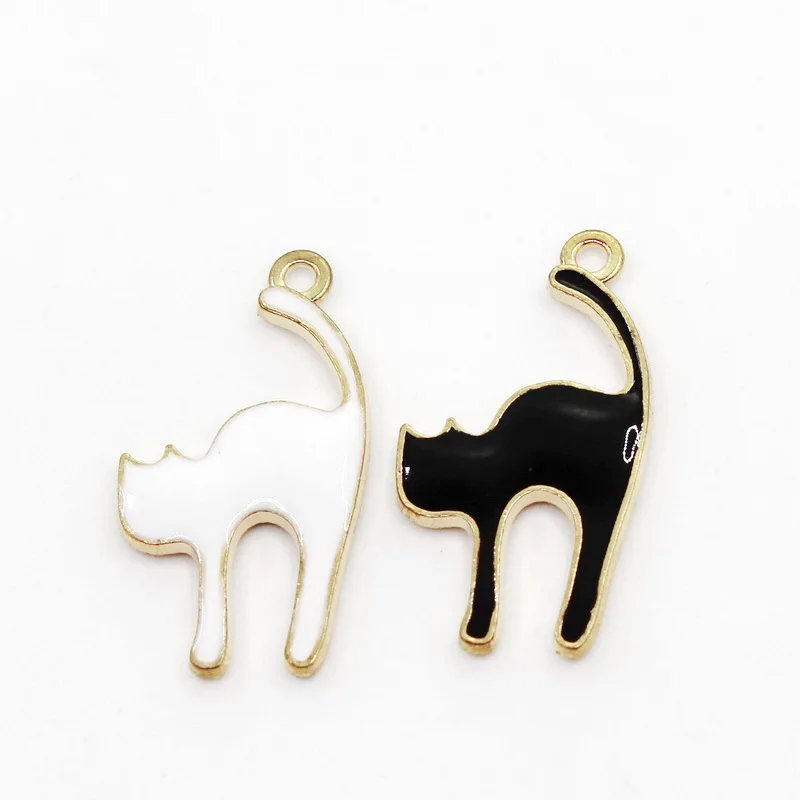Hot Selling 12pcs/lot Mix Cat Dangle Charms Lobster Clasp DIY Bracelet Necklace Pendants Jewelry Hanging | Украшения и аксессуары