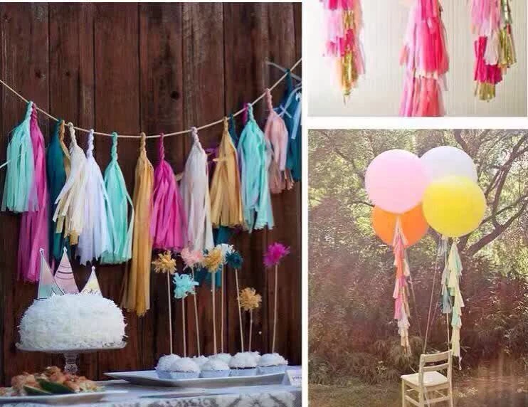 55 шт. 10 упаковок 14 дюймов 35 см|tissue paper party|paper tassels garlandparty party |