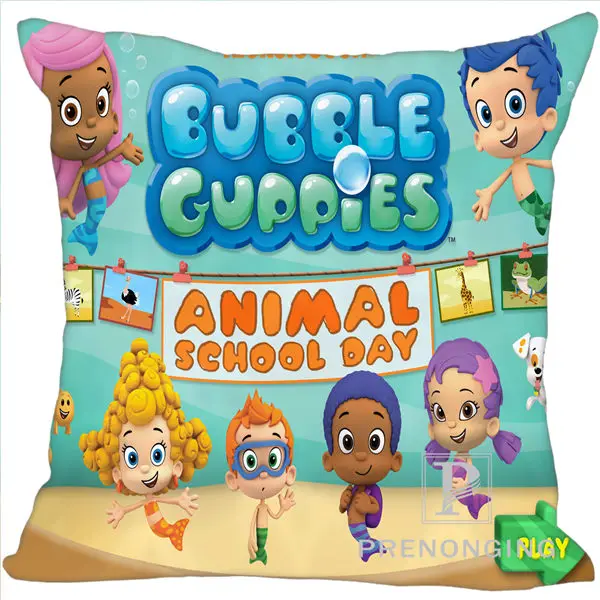 На заказ Наволочка Bubble Guppies квадратный Подушка на молнии Обложка распечатать ваши фотографии 20x20 см, 35x35 см(одна сторона) 180117#88 - Цвет: Pillowcases