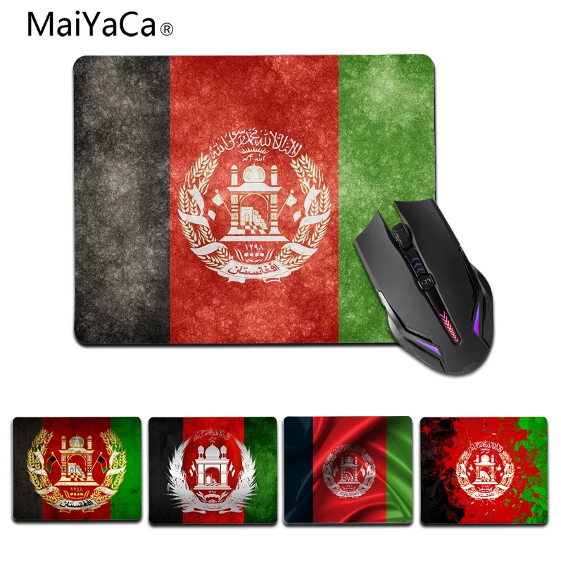 

MaiYaCa Лидер продаж, игровой коврик для мыши для ноутбука с флагом Афганистана, размер 18x22 см, 25x29 см, резиновые коврики для мыши