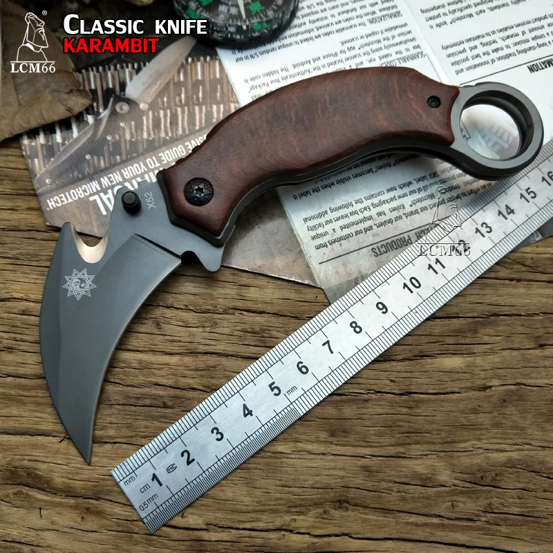 LCM66 x52 нож-коготь скорпиона для кемпинга, выживания в джунглях, битвы карамбит, охотничьи ножи с фиксированным лезвием, Самозащита