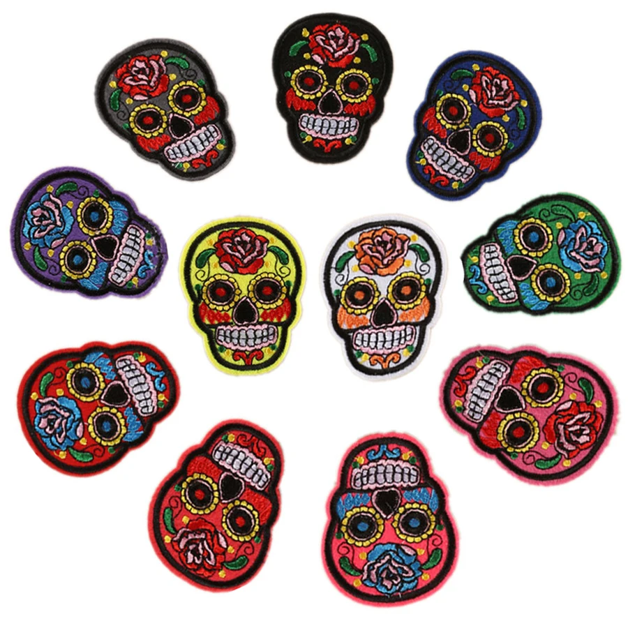 Накладки для одежды с цветочной вышивкой 11 шт. железные накладки аппликацией