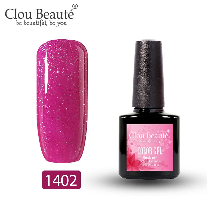 Clou Beaute Гель-лак для ногтей УФ Гибридный гвоздь Art Vernis Полупостоянный Гель-лак для ногтей 10 мл замачиваемый эмаль белый - Цвет: 1402