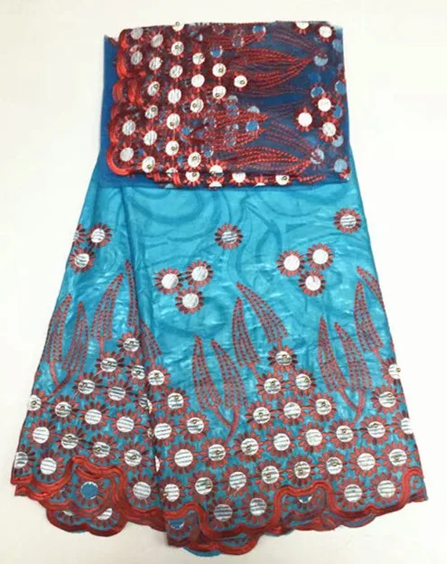 Базен Brode ASOS с бордовым подсолнечника вышивка 5 ярдов соответствует 2 Тюль Кружева