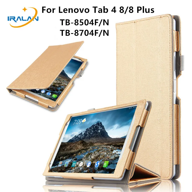 Роскошный Шелковый Чехол книжка из искусственной кожи для Lenovo TAB 4 8 ТБ 8504/TAB Plus TB 8704