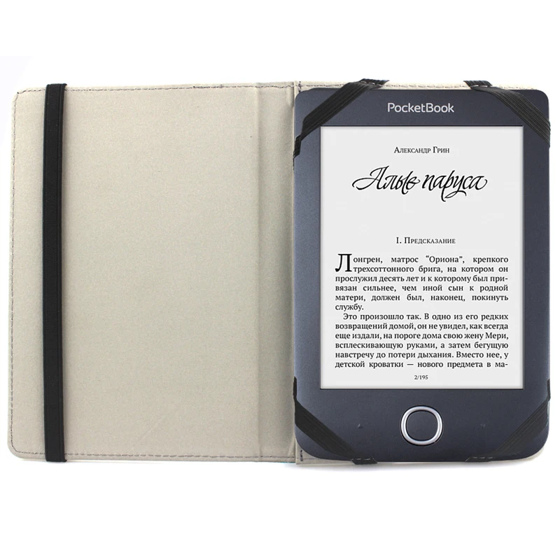 Чехол-книжка для PocketBook Touch 2 622 623 614 615 624 625 626 plus, чехол-книжка из ПУ кожи