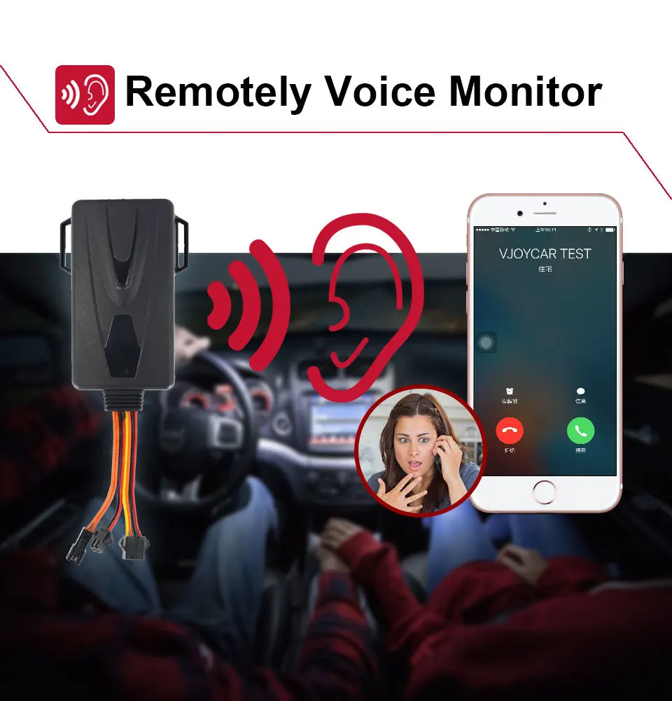 Автомобильный GPS трекер 3G для транспортного средства Отключение подачи топлива