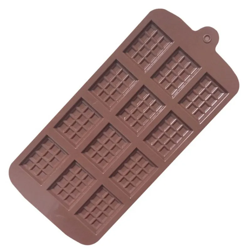 12 Even Chocolate Mold Silicone Fondant Molds DIY Candy Bar Mould Cake Decoration Tools Kitchen Baking Accessories | Дом и сад