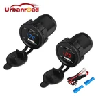 USB-зарядное устройство для автомобиля, мотоцикла, вольтметр, прикуриватель