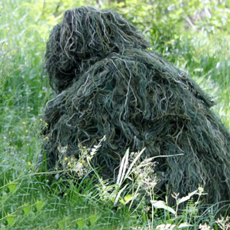Охота Лесной Камуфляж Снайпер Ghillie костюм слепой снайпер прицел крепление камуфляжная одежда 3D Камуфляж Дерево Стенд Набор