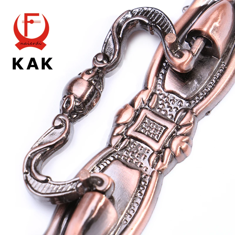 Красные и бронзовые винтажные ручки для кухонного шкафа 11х2 см домашнего ящика