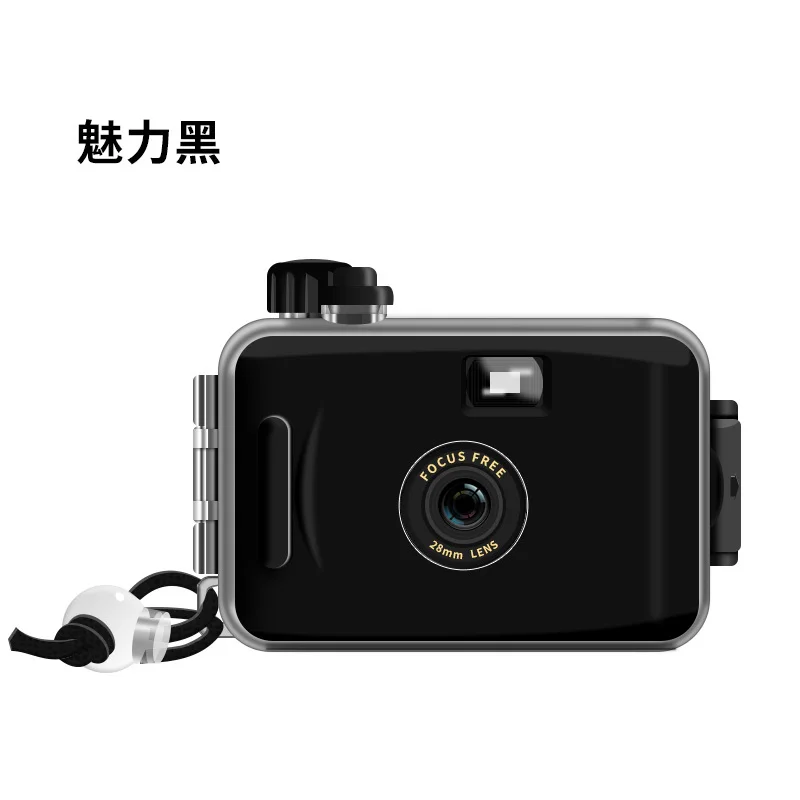 Instax Mini розовый Камара Ins тупо мгновенная камера одноразовые Câmera 135 пленка водонепроницаемый подарок Lover раздел прекрасный - Цвет: Charm black