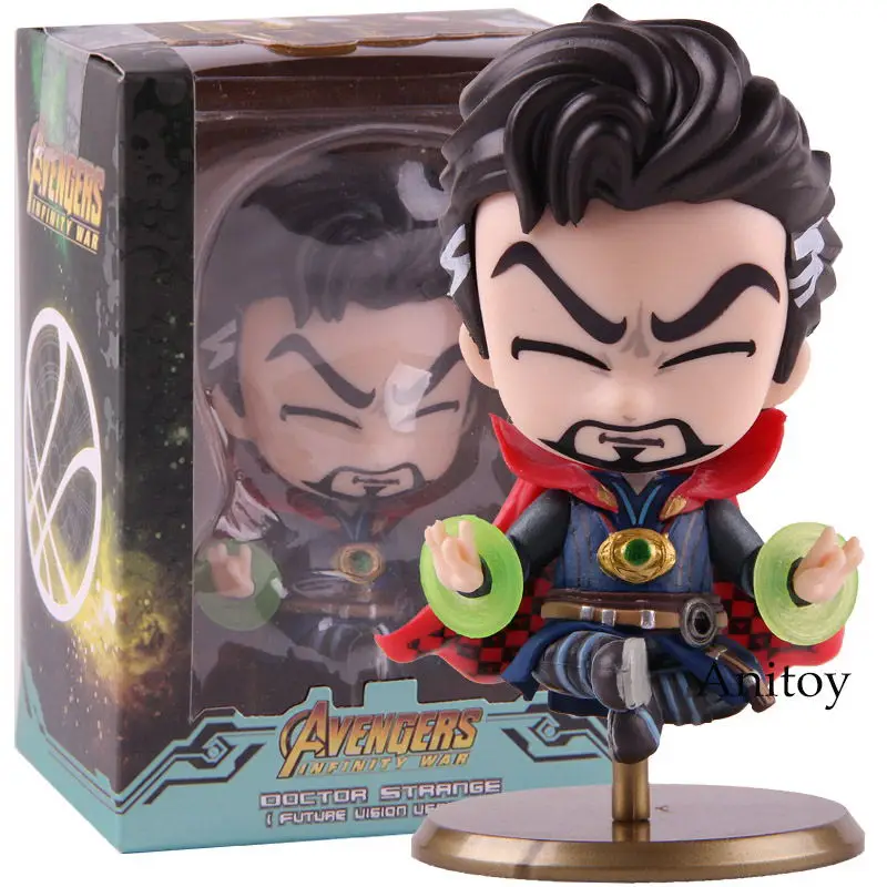 A with box Горячие игрушки Cosbaby Marvel Мстители Бесконечность война Доктор Стрэндж фигурка качающаяся голова куклы ПВХ Коллекционная модель игрушки - Цвет: A with box