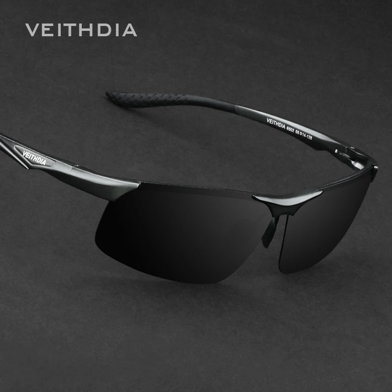 Мужские солнцезащитные очки Veithdia поляризованные из алюминиево магниевого
