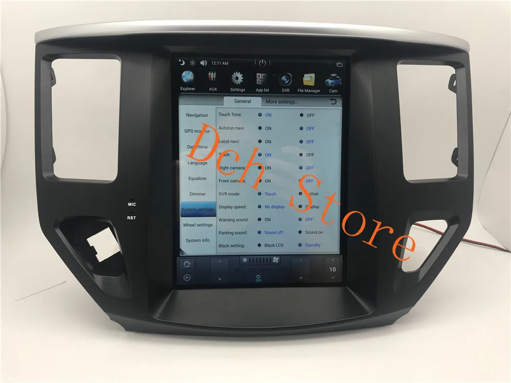10,4 дюймов вертикальный tesla стиль Android 8,1 автомобильный dvd-плеер gps навигация для NISSAN Pathfinder 2013- стерео ips Авто PX6 CARPLA