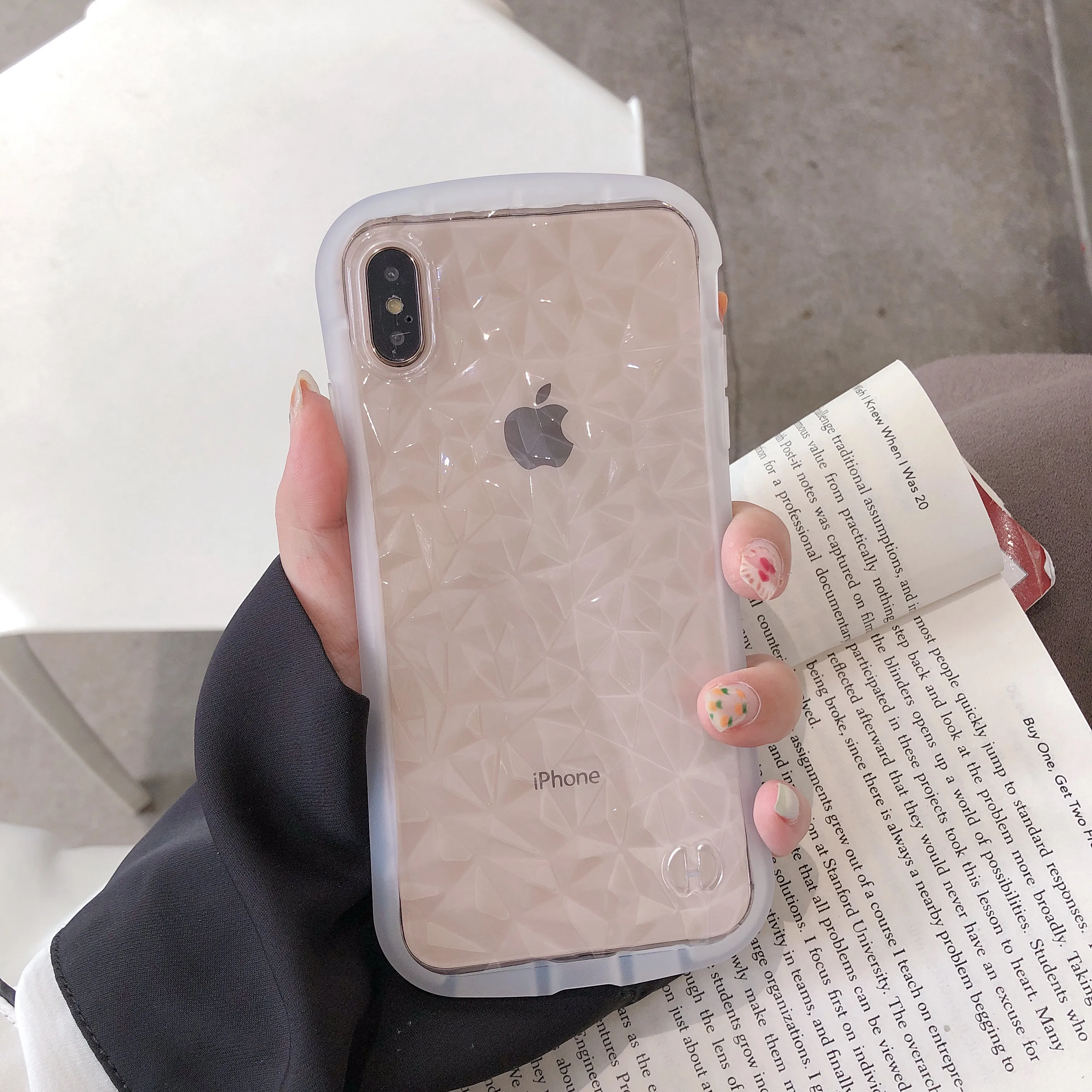 Роскошный силиконовый чехол для iphone X XR XS MAX 7 8 6 6S Plus прозрачный противоударный