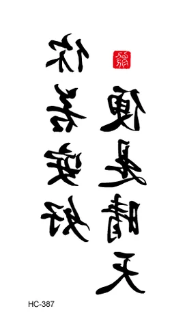 Временные наклейки Rocooart с надписью на английском языке, татуировки с китайскими черными буквами, татуировки для боди-арта, имитация татуировки, водонепроницаемые временные татуировки