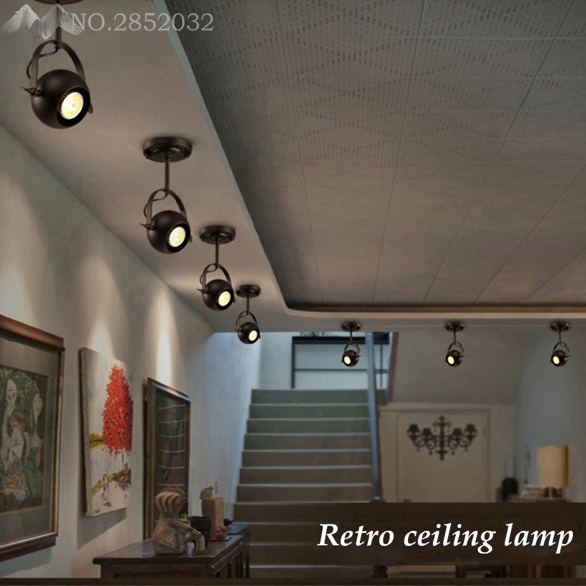 Креативная промышленная Ретро арт-деко железная Подвесная лампа большая