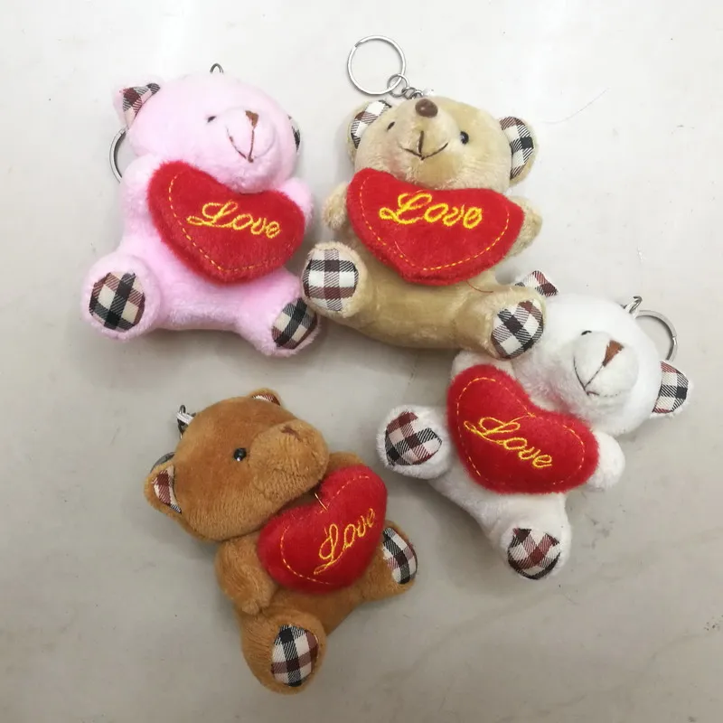 6 шт./лот милый плюшевый мишка плюшевые игрушки маленькая кукла мишки для свадьбы