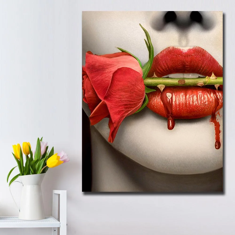 

Fashion Print Wall Art Love Hurts Canvas Painting For Living Room Home Decoration Oil Painting On Canvas Wall Painting Unframed