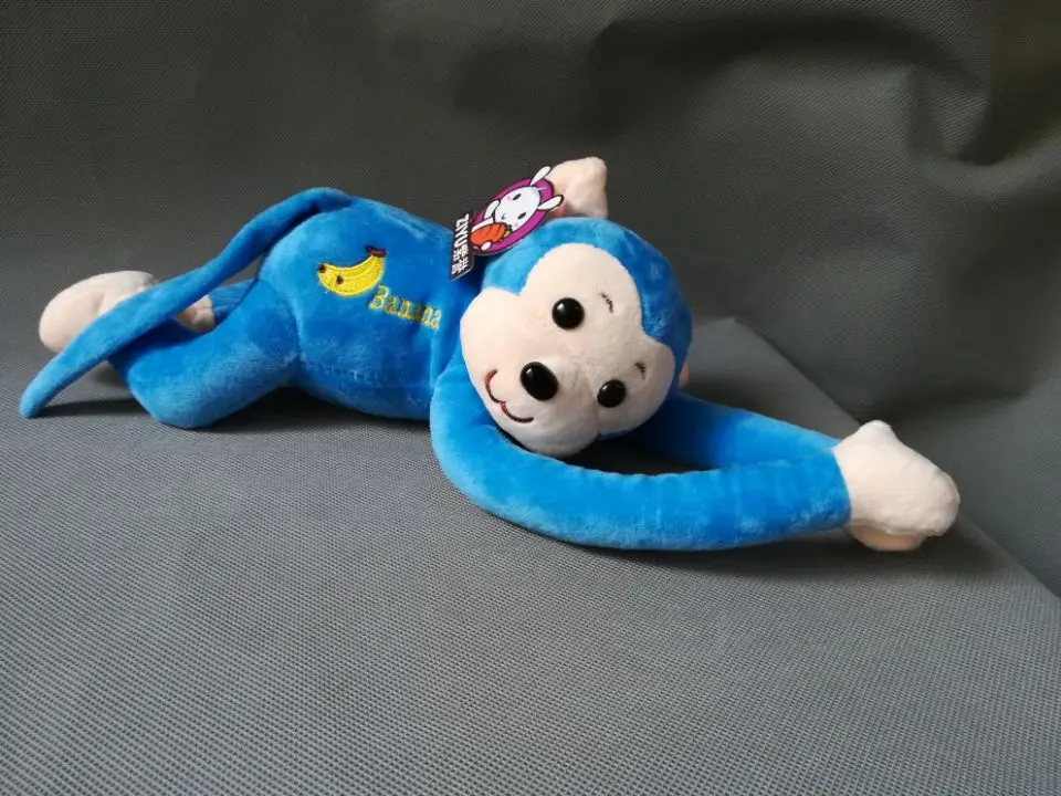 

lovely cartoon blue monkey soft doll about 38cm long arms monkey plush toy Christmas gift h2071