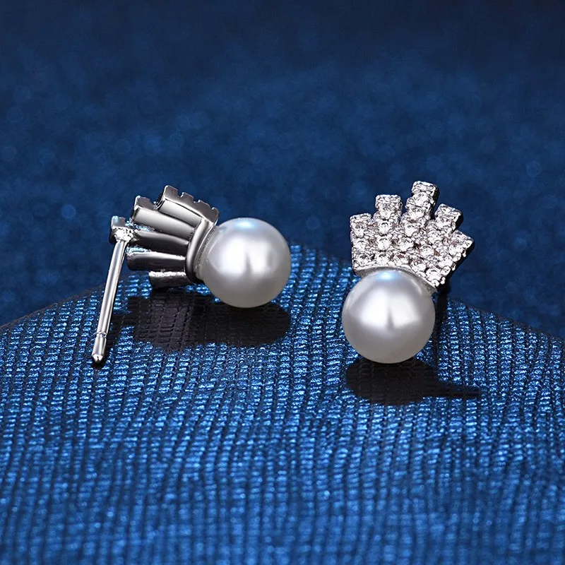 Красочные. gem модные украшения шпильки серьги для женщин Имитация Жемчуга Корона