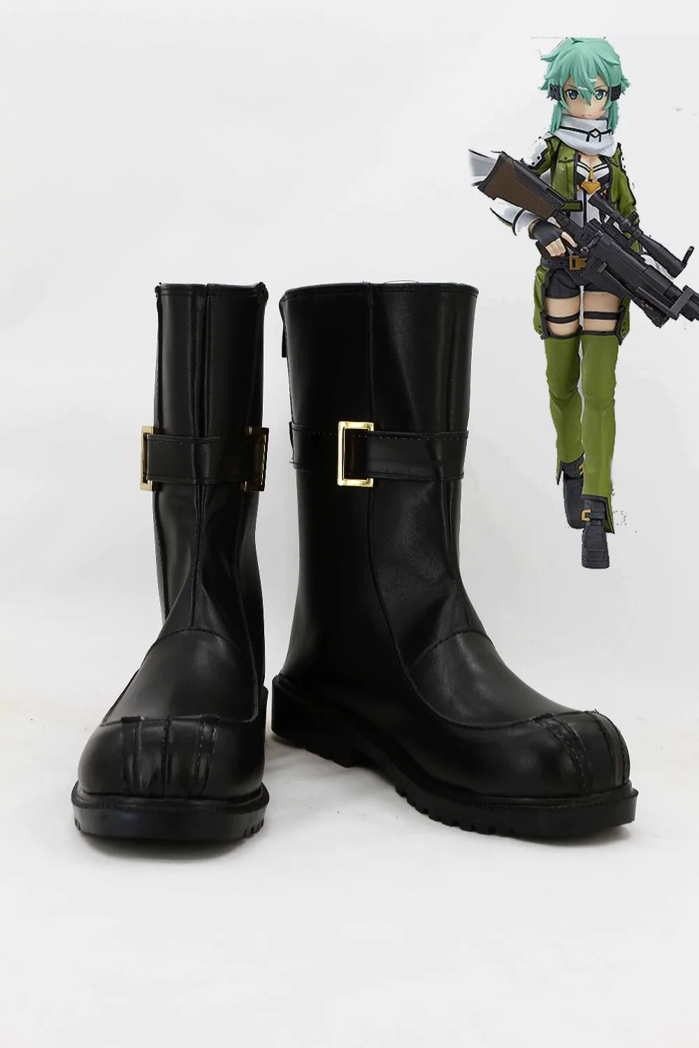 

New Sword Art Online 2 Cosplay shoes Asada shino Anime Boots Tailor Made