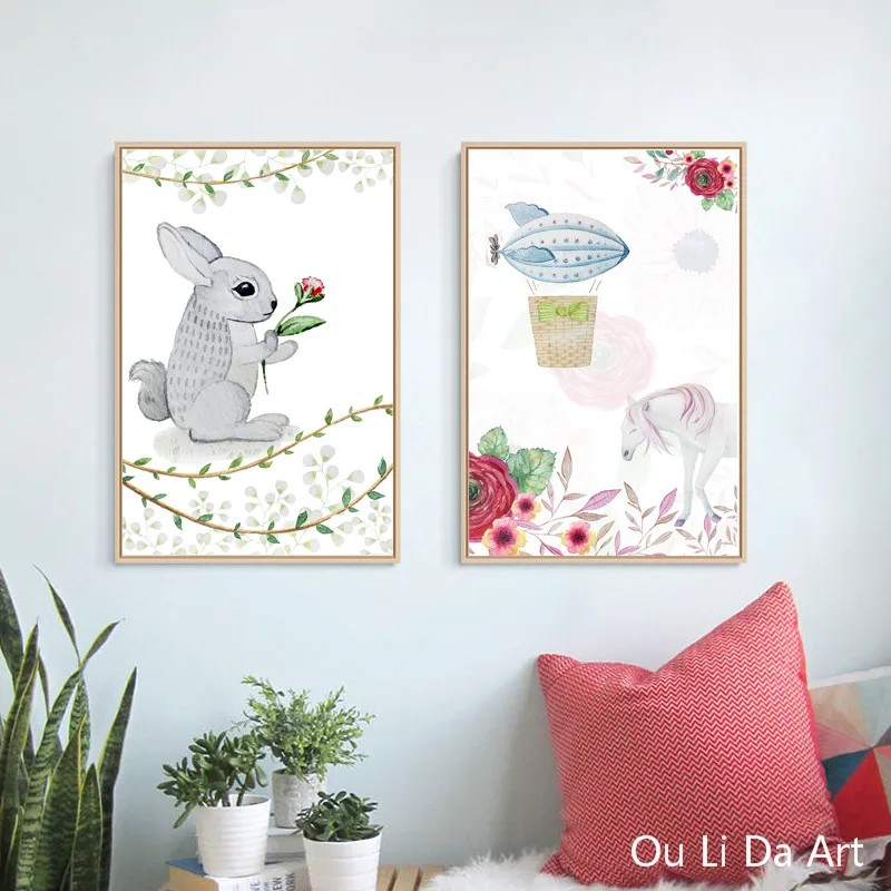 Картина маслом на холсте без рамки с изображением кролика|canvas prints|print on canvasdecorative