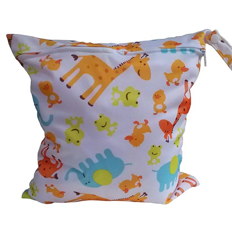 Useful Waterproof Reusable Zipper Baby Cloth Diaper Wet Dry Bag Swimer Tote Hot